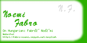 noemi fabro business card